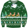 3D All Over Print Green Horse Shirts