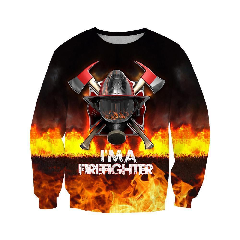 3D All Over Printed Firefighter T-shirt
