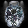 3D All Over Print Dragon Heart Tattoo Hoodie