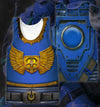 3D All OVER PRINT BLUE  40K ARMOR