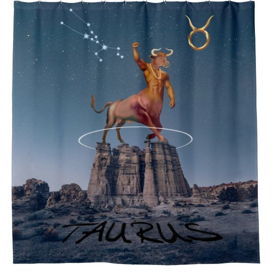 Awesome hoodie-Taurus zodiac- All Printed 3D Grommet Shower Curtains- THC002