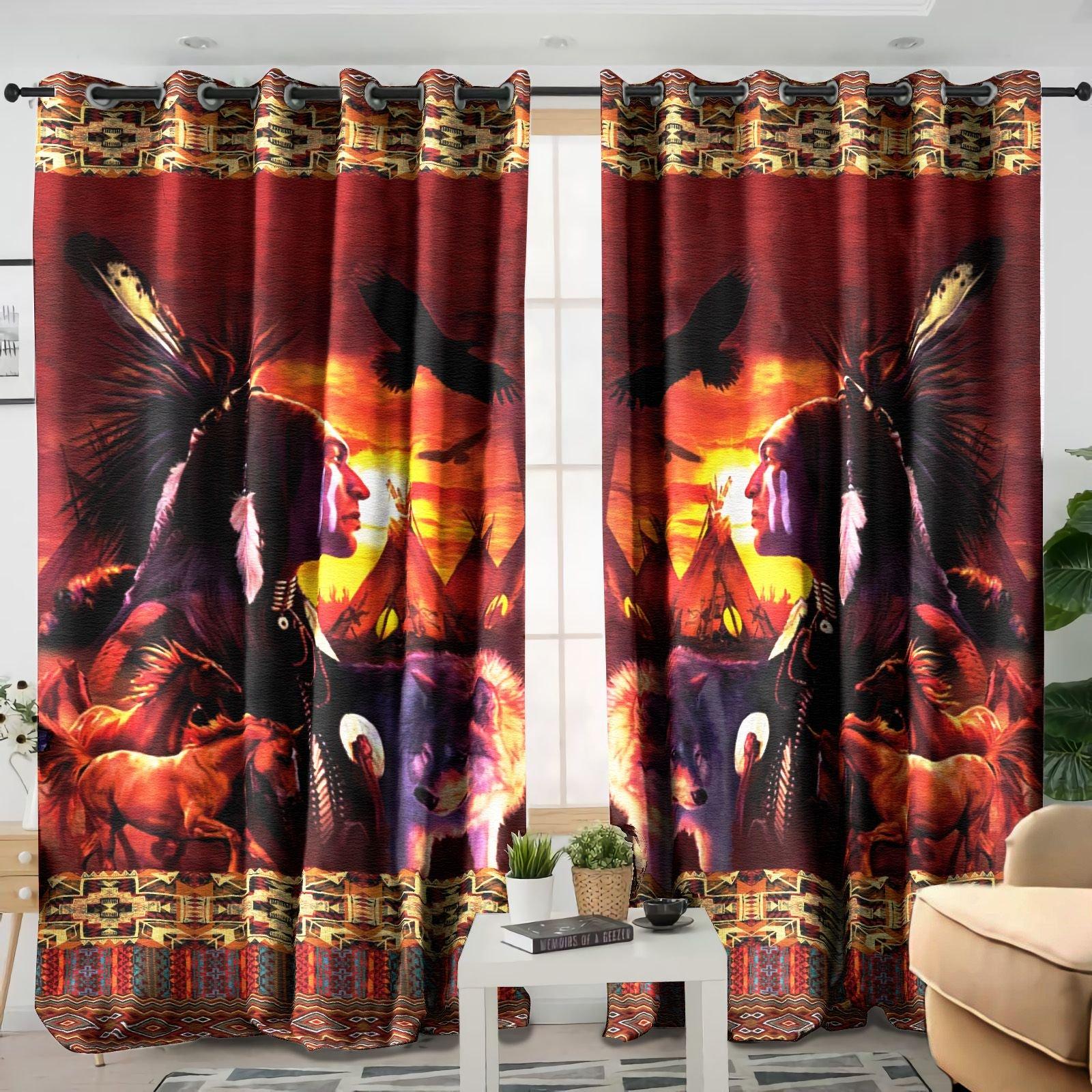 Awesome hoodied Pattern Chiefs All Printed 3D Grommet Window Curtains- HD30