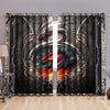 Awesome hoodied Pattern Dragon Art All Printed 3D Grommet Window Curtains - HD10