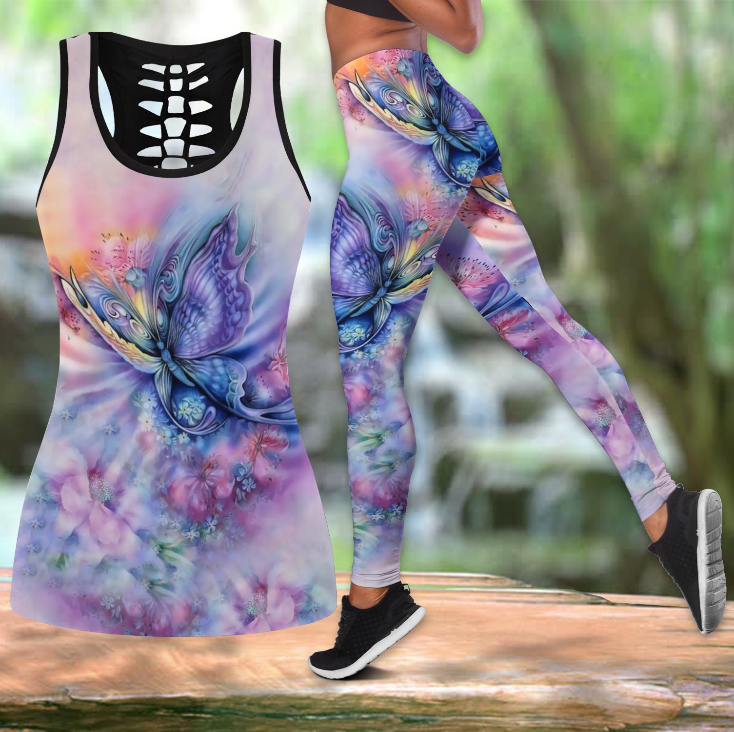 Awesome Hoodied 3D All Over Printer Legging Butterfly HDL18