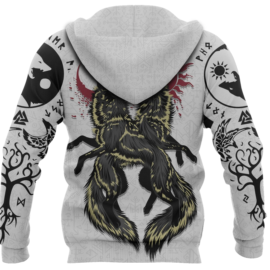 Awesome hoodied All Over Print VIKING Skoll and Hati Sun Moon For Men and Women Hoodie, T-Shirt, Zip Hoodies, Sweatshirt VN0049
