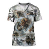 Awesome Hoodies 3D All Over Print  Animals Boar and Fox  for Men and Women Hoodie-very cool