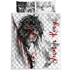 Awesome Hoodies - Jesus Tattoo Quilt Bedding - Cross Quilt Bedding QK31007