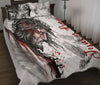 Awesome Hoodies - Jesus Tattoo Quilt Bedding - Cross Quilt Bedding QK31007