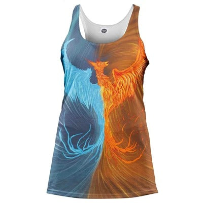 Awesome hoodie- Fire & Ice Phoenix Hoodie 3D Over Printed for Men and Women Hoodie TH029