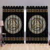 Awesome hoodied Pattern Viking All Printed 3D Grommet Window Curtains- HD16