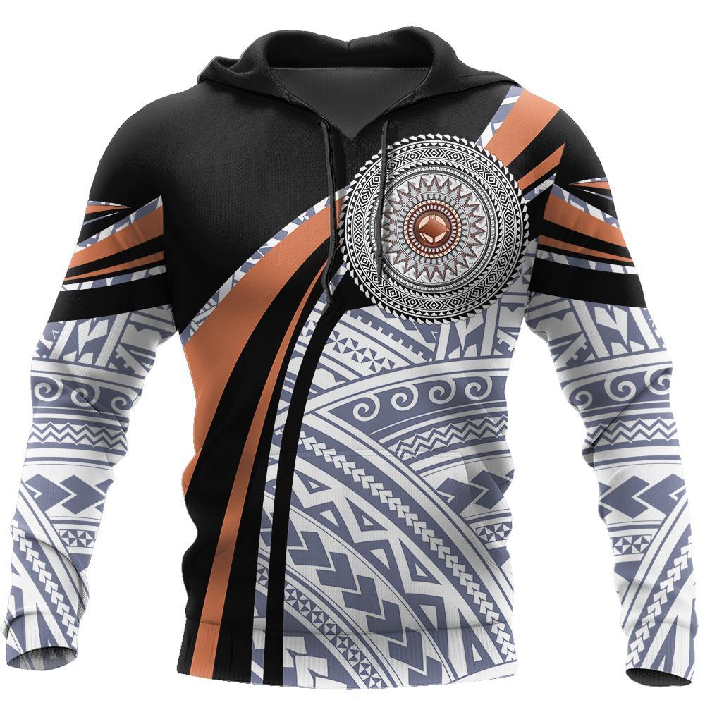 Awesome Hoodie Micronesia Handicraft Black Brown for Men and Women HBC181
