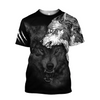 Awesome hoodie 3d all print Wolf Spirit Tattoo for Men and Women, T-Shirt, Zip Hoodies, Sweatshirt NQ0010