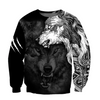 Awesome hoodie 3d all print Wolf Spirit Tattoo for Men and Women, T-Shirt, Zip Hoodies, Sweatshirt NQ0010