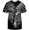 3D All Over Print Zebra Shirt