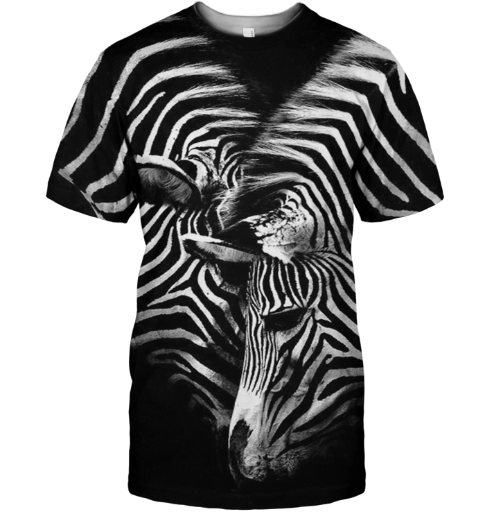 3D All Over Print Zebra Shirt