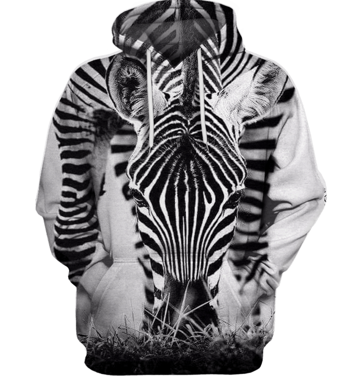 3D All Over Print Zebra Face Shirt