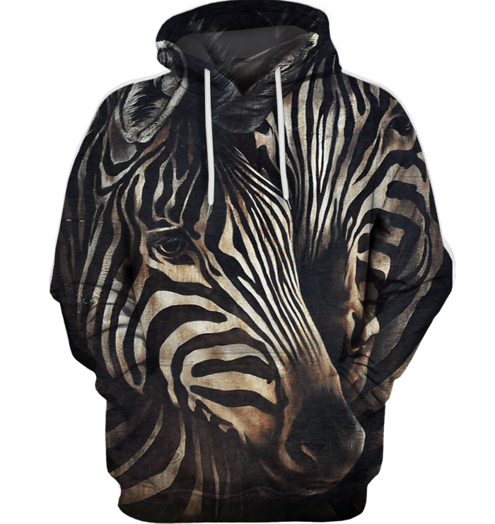 3D All Over Print Zebra Face Lovely Shirt