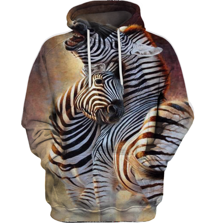 3D All Over Print Lovely Zebra Shirt