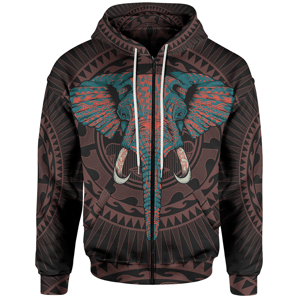All Over Print Elephant Warrior for Men and Women, T-Shirt, Zip Hoodies, Sweatshirt HBC0091