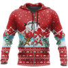 Awesome Hoodie Christmas Santa Fishing Yolo for Men and Women HBC318