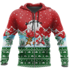 Awesome Hoodie Christmas Santa Fishing Yolo for Men and Women HBC319