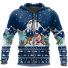 Awesome Hoodie Christmas Santa Fishing Yolo for Men and Women HBC317