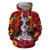 Awesome Hoodie Mexico Day Of The Dead for Men and Women HBC273