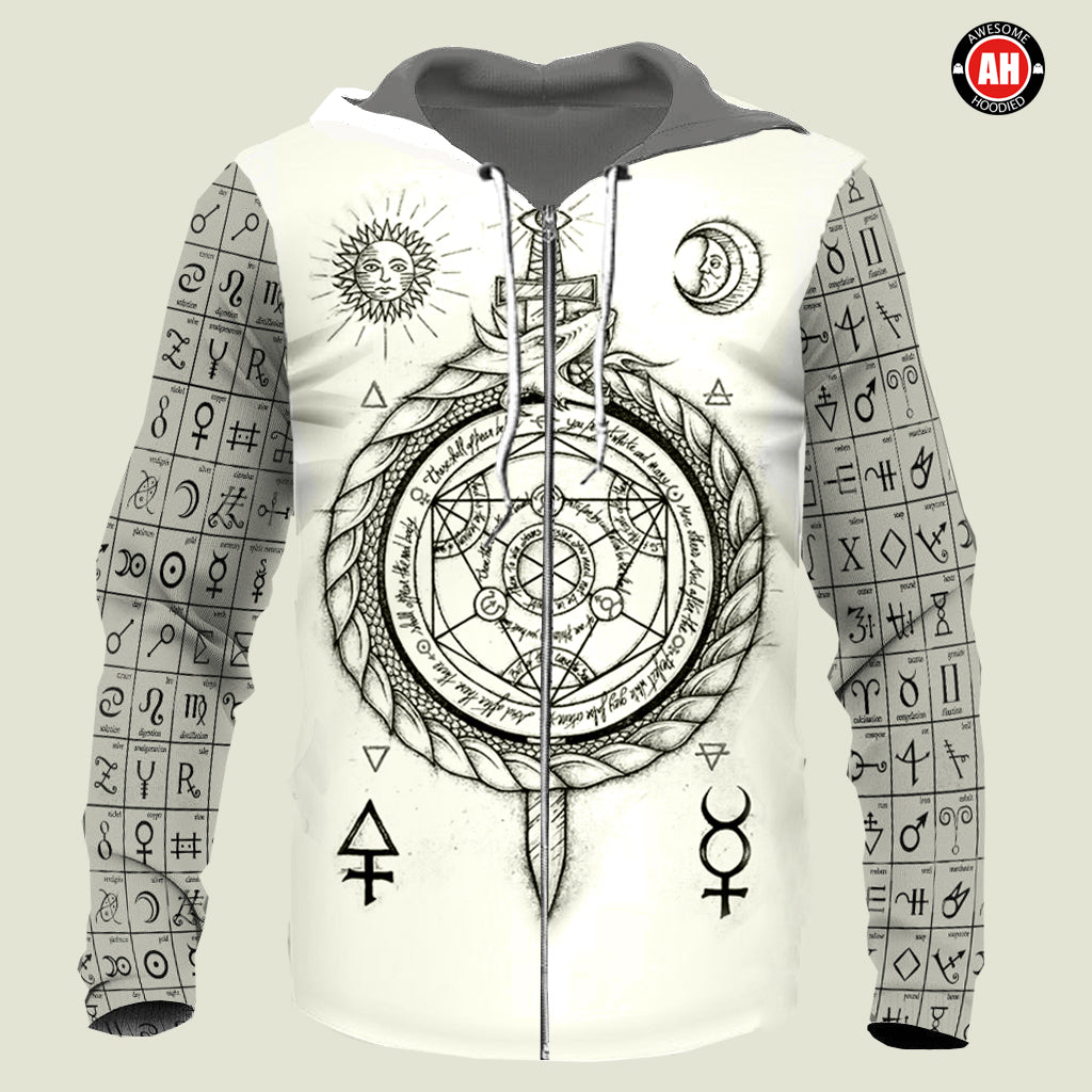 3D All Over Print Alchemy & Runes for Men and Women, T-Shirt, Zip Hoodies, Sweatshirt HBC0046